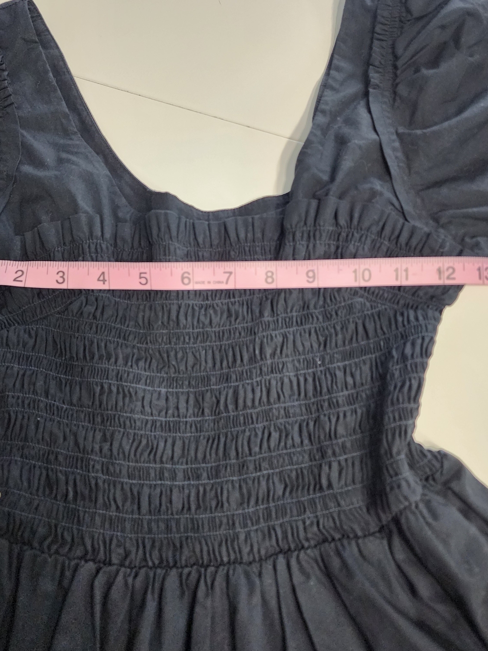 GAP Black Elastic Waist Casual Dress 100% Cotton Size S - Picture 4 of 7
